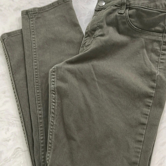 H&M skinny jeans pants size 8 blue and size 29 green (2 pair bundle) - Picture 11 of 16